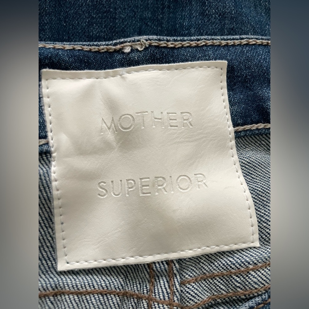 MOTHER Women's Straight Leg Jeans - Dark Blue - Picture 10 of 17